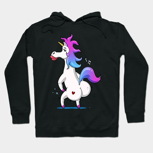 Twerking Unicorn Hoodie by pepesri